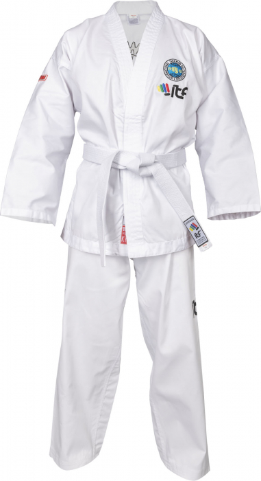 Dobok Kyong, Top Ten, Bluza cu scai, Alb,140 cm [2]