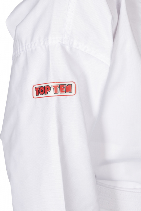 Dobok Kyong, Top Ten, Bluza cu scai, Alb,140 cm [5]