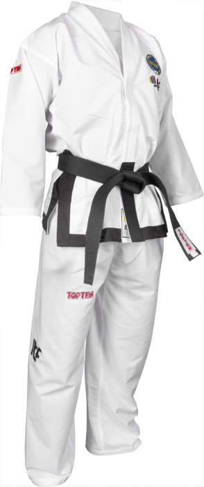 Dobok Master Diamond, aprobat ITF, Top Ten, Alb, 180 cm [10]
