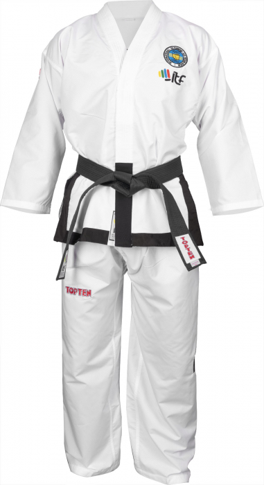 Dobok Master Diamond, aprobat ITF, Top Ten, Alb, 180 cm [6]