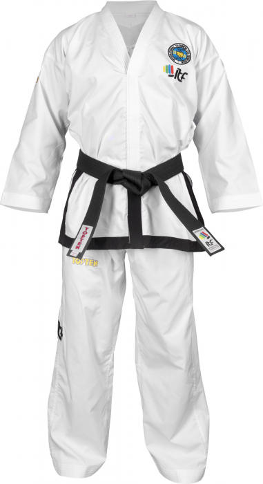Dobok Master Premium Gold, aprobat ITF, Top Ten,Alb, 170 cm [3]