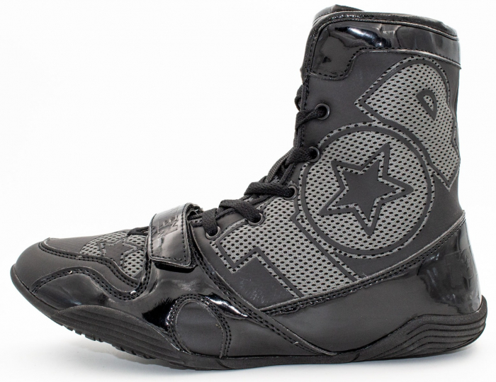 Ghete box "Black Star", Top Ten, Negri cu scris gri, 36 [7]