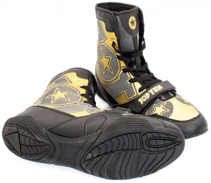 Ghete box "Black Star", Top Ten, Negri cu scris auriu, 37 [2]