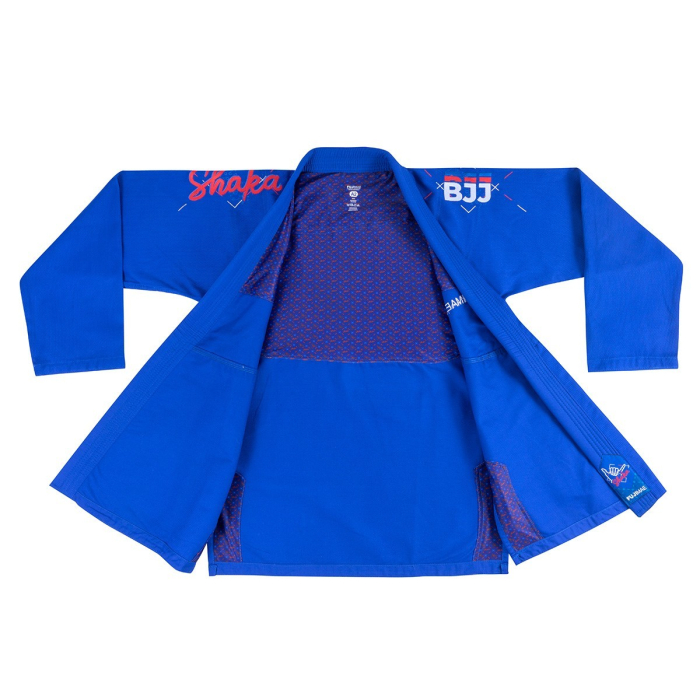 Gi Jiu Jitsu Brazilian SHAKA 20, albastru, 190 cm [6]