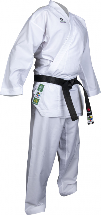 Green Karate-Gi “Premium Kumite” (WKF approved) - white, with white embroidery, size 185 cm [3]