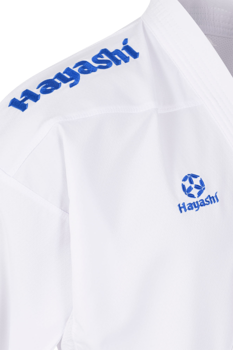 Green Karate-Gi Set “Premium Kumite Competition” (WKF approved) - white-red, white-blue, size 165 cm [9]