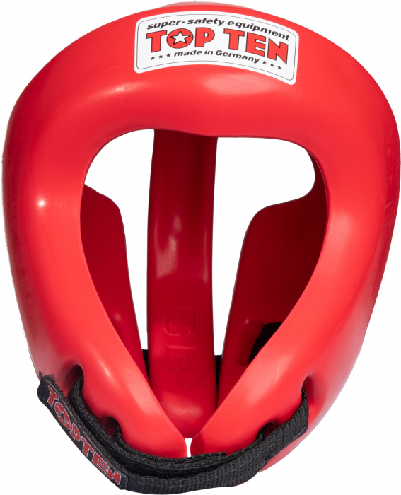 Casca de protectie, “Competition Fight”, aprobata WAKO si ITF, Top Ten, Rosu, M [2]