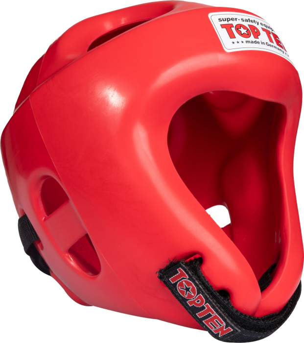 Casca de protectie, “Competition Fight”, aprobata WAKO si ITF, Top Ten, Rosu, M [1]