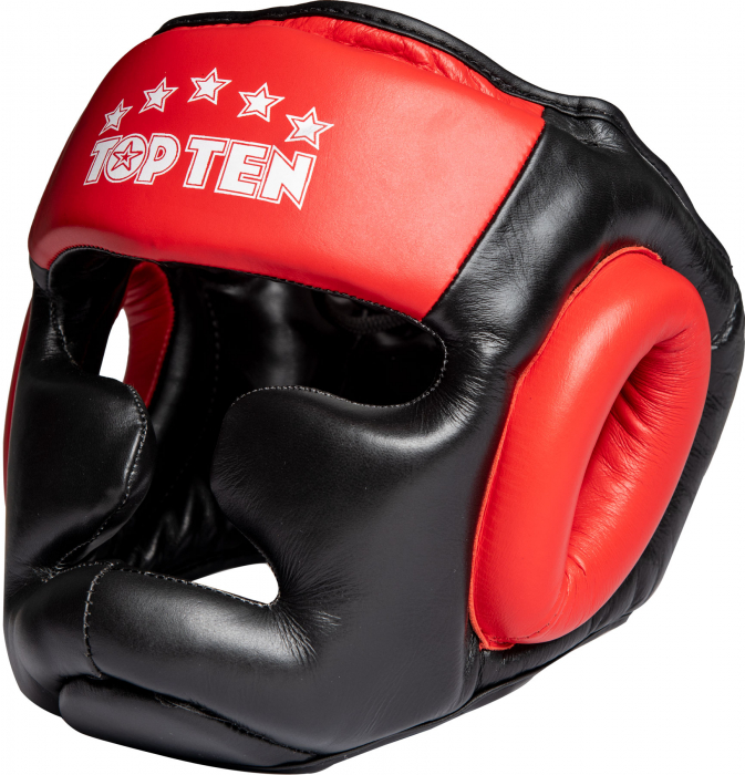 Casca pentru sparring, Top Ten, Negru cu Rosu, marime S, M [3]