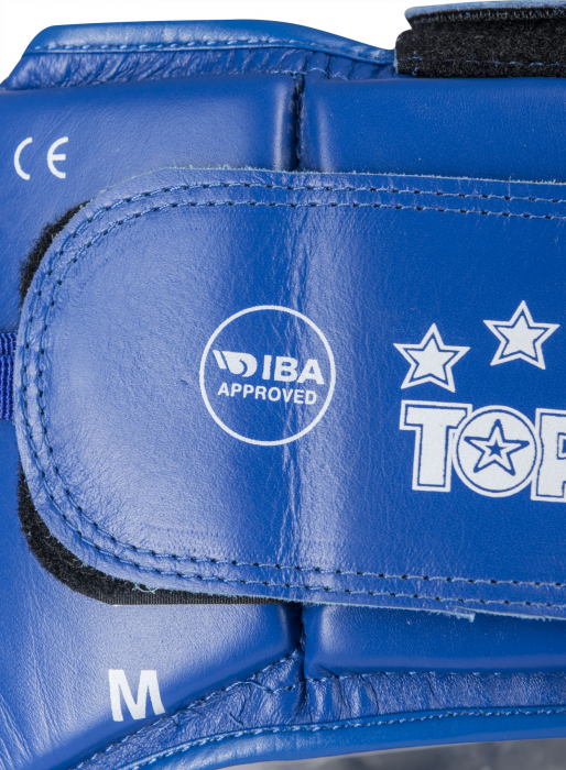 Head Guard made of genuine leather - blue, size L, incl. IBA label [5]