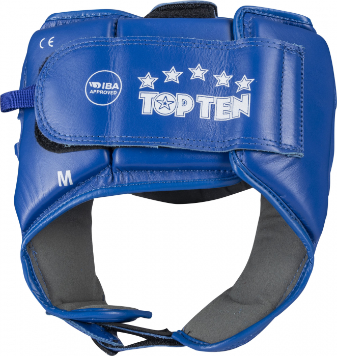 Head Guard made of genuine leather - blue, size L, incl. IBA label [3]