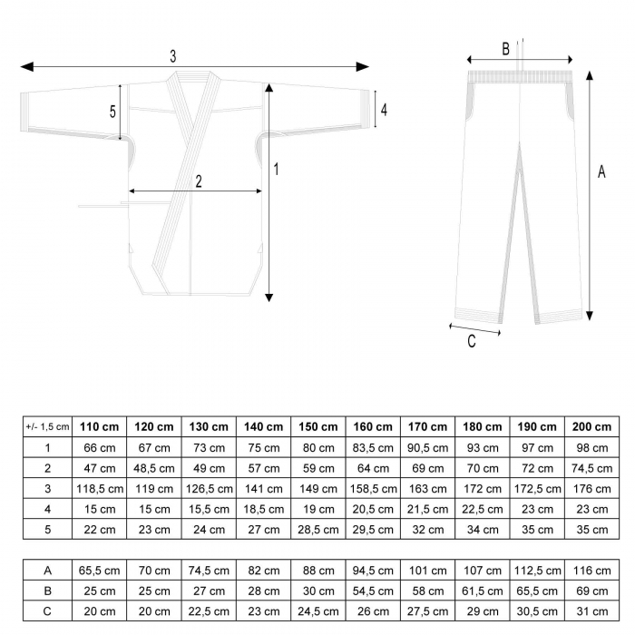 Judo-Gi "Todai", Hayashi, Alb, 150 cm [2]