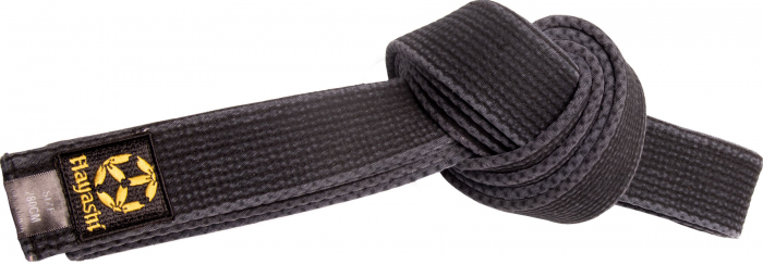 Centura Karate “stone washed”, Hayashi, Negru, 300 cm [2]