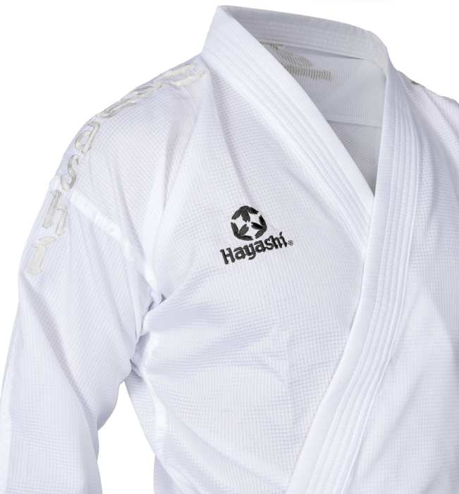 Karate gi "Air Deluxe" - white, with white embroidery, size 130 cm [6]