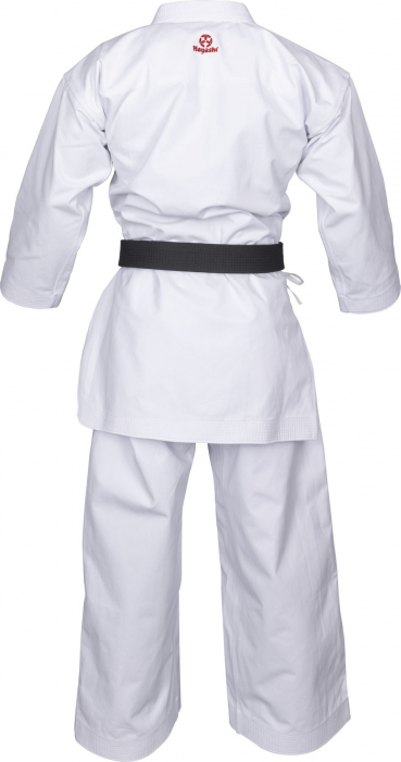 Karate-Gi “Bunkai 2.0” ( aprobat WKF), alb cu broderoe rosie, 185 cm [3]
