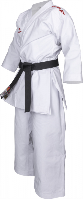 Karate-Gi “Bunkai 2.0” ( aprobat WKF), alb cu broderoe rosie, 185 cm [2]