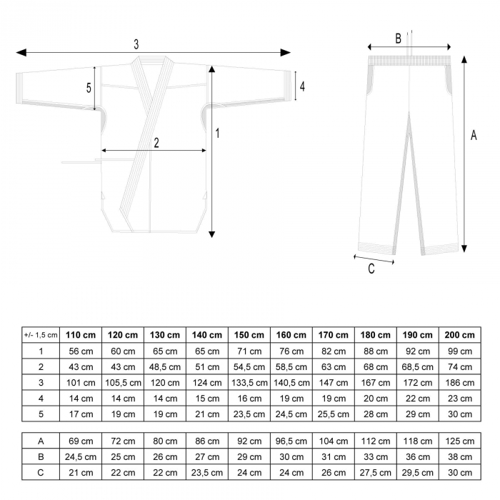 Karate-Gi HEIAN, aprobat WKF, Hayashi, Alb, 150 cm [9]