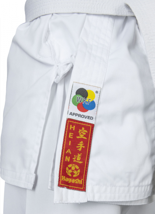 Karate-Gi HEIAN, aprobat WKF, Hayashi, Alb, 200 cm [6]
