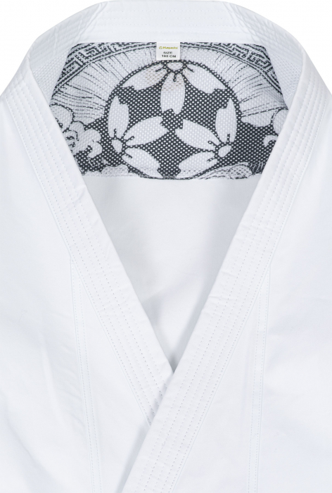 Karate Gi “Jingu” - white, with blue embroidery, size 150 cm [8]