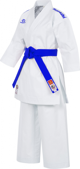 Karate Gi “Jingu” - Alb, broderie albastra, marime 170 cm [3]