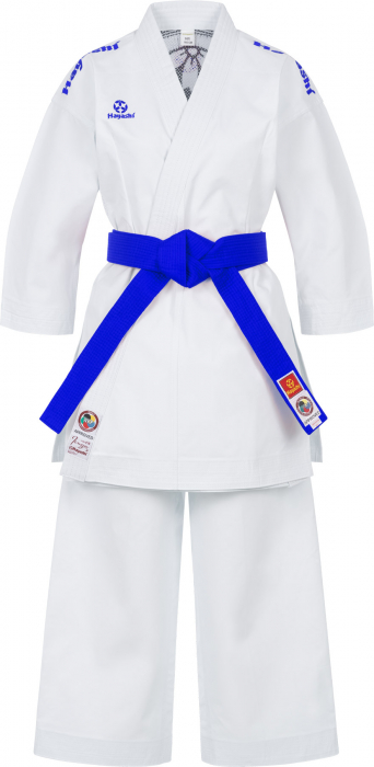 Karate Gi “Jingu” - Alb, broderie albastra, marime 170 cm [2]