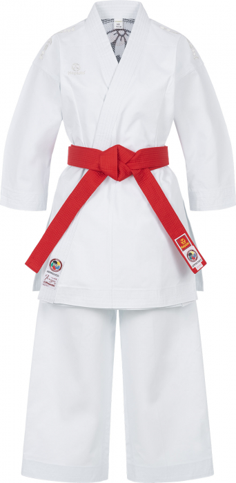 Karate Gi “Jingu” - Alb, broderie alba, marime 140 cm [2]