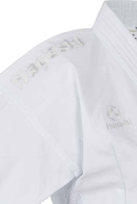 Karate Gi “Jingu” - Alb, broderie alba, marime 140 cm [5]