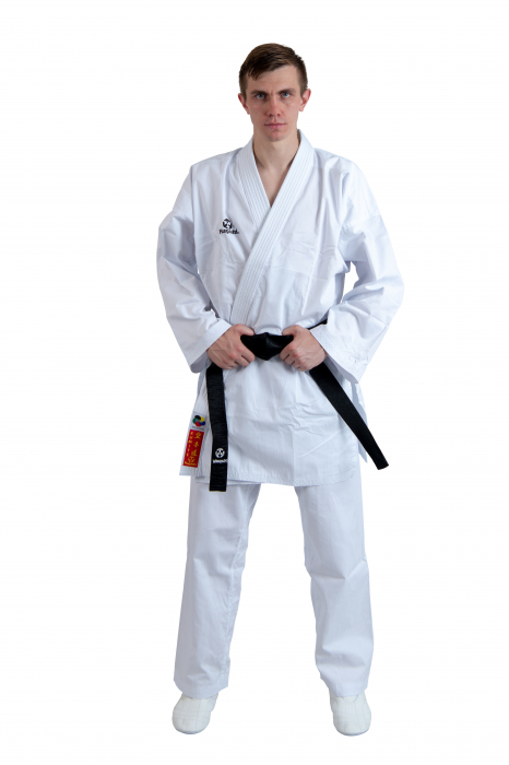 Karate-Gi KUMITE, aprobat de WKF, Hayashi, Alb, 180 cm [2]
