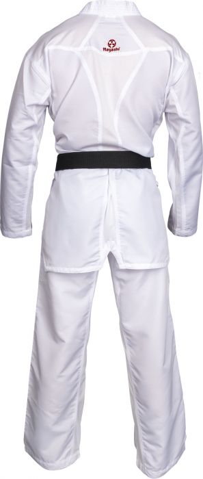 Karate-Gi "Premium Kumite", aprobat WKF, Hayashi, Alb cu broderie albastra, 175 cm [23]