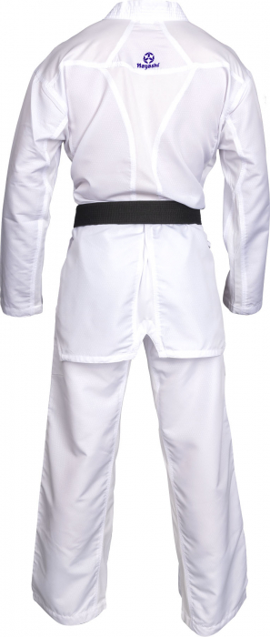 Karate-Gi "Premium Kumite", aprobat WKF, Hayashi, Alb cu broderie albastra, 175 cm [7]