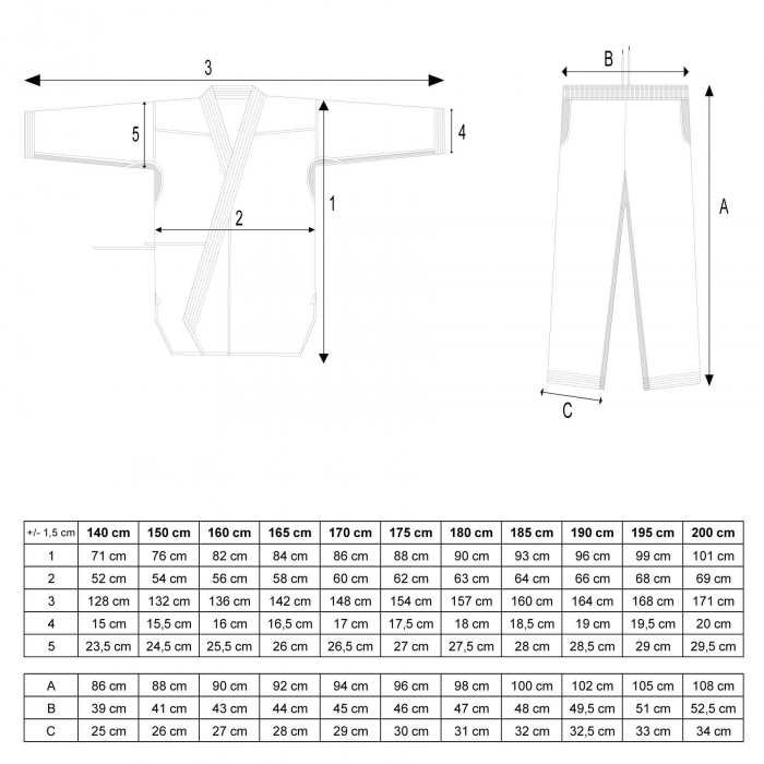 Karate Gi Set “Migoto” - broderie alb-rosu si alb-albastru, marime 160cm [7]