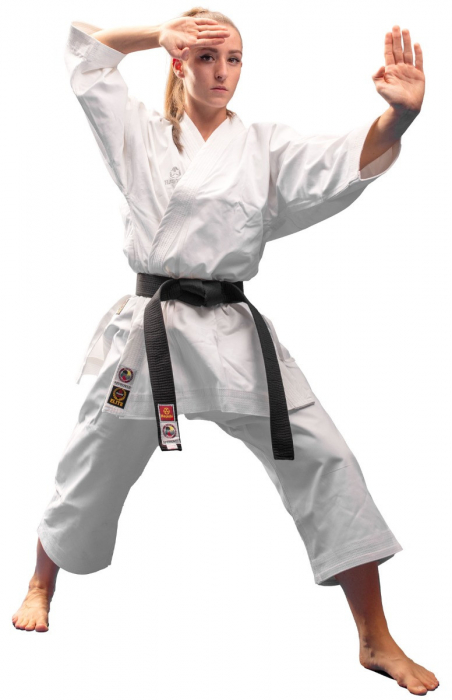 Karate-Gi „Tenno Elite“, aprobat WKF, Hayashi, Alb, 140 cm [4]