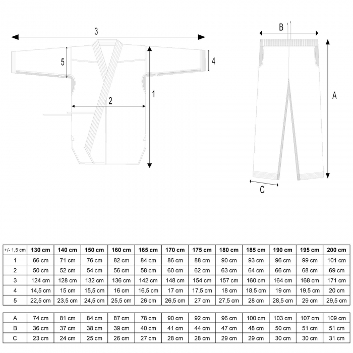 Karate gi “Tenno Premium” - Alb, broderie alba, marime 150 cm [9]