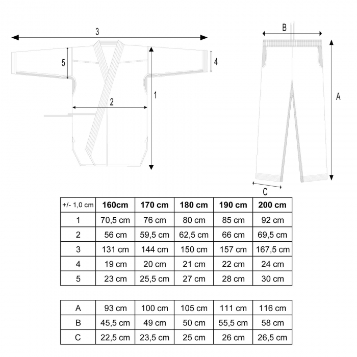 Karate-Gi "TRADITION" -  alb [3]