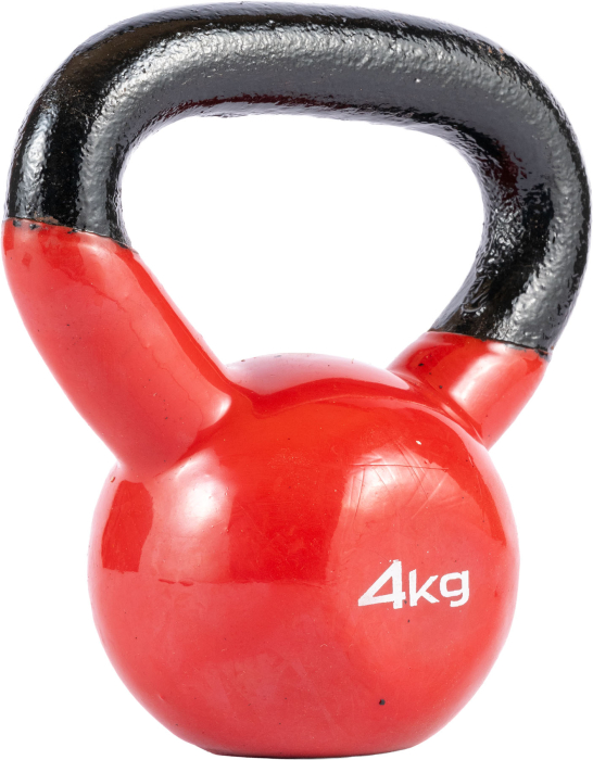 Gantera Kettlebell - rosu, 4 kg [1]