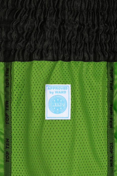 Kickbox-Shorts "KicksOff" - green, size S, with WAKO label [6]