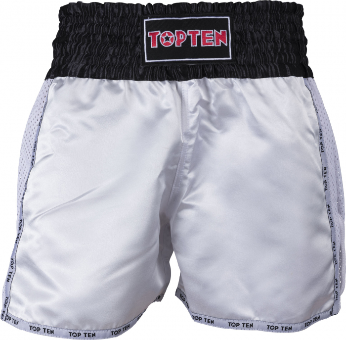 Kickbox-Shorts “KicksOff” - white, size L, with WAKO label [2]