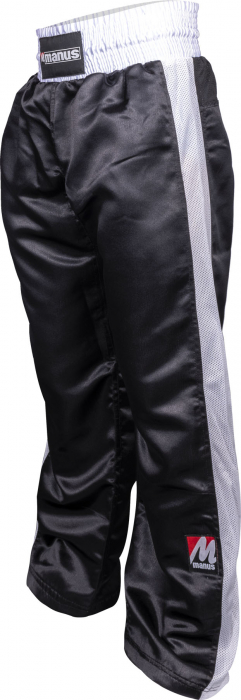 Kickboxing pants for Kids - size 120 = 120 cm, black-white [3]