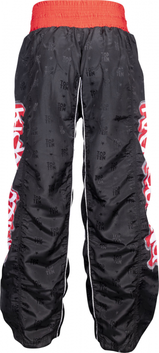 Kickboxing pants “Graffiti” - black-black, size  S = 160 cm [3]