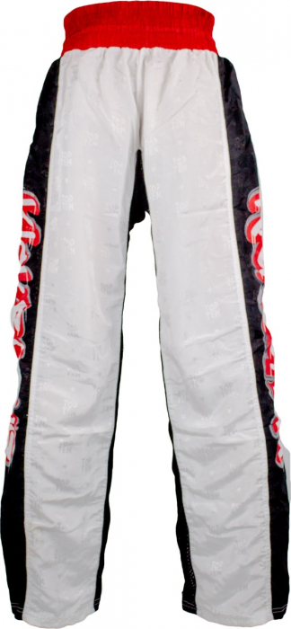 Pantaloni Kickboxing "Graffiti", Top Ten, Alb, L [2]