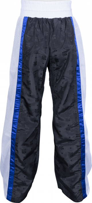 Pantalon Kickboxing “Mesh” - marime S = 160 cm, negru-alb [4]