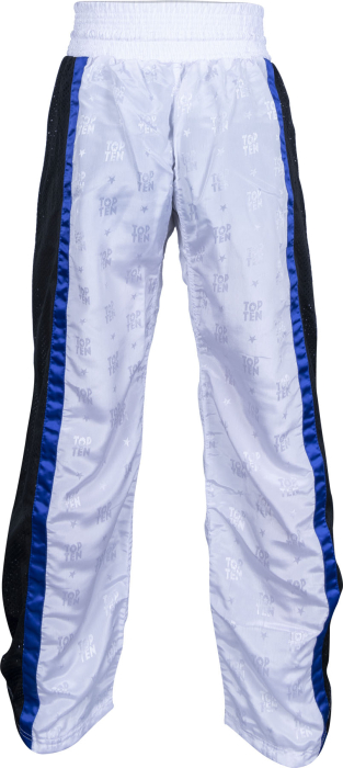 Kickboxing pants “Mesh” for Kids - size XXS = 140 cm, white-black [4]