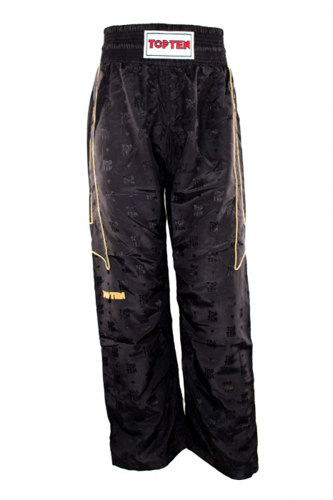 Kickboxing pants - size XL = 190 cm, black-gold [2]
