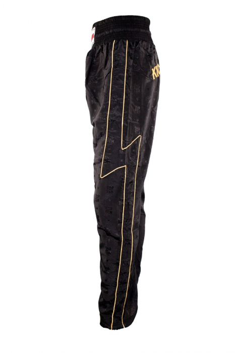 Kickboxing pants - size XL = 190 cm, black-gold [5]