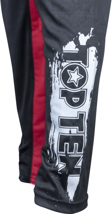 Pantaloni Kickboxing “SlimFit” , aprobat WAKO - negru-rosu, marimea 120 cm [5]