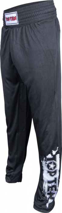 Pantaloni de kickboxing “SlimFit” - negri, mărimea 120 = 120 cm [3]