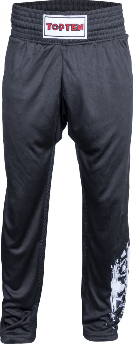 Pantaloni de kickboxing “SlimFit” - negri, mărimea 120 = 120 cm [2]
