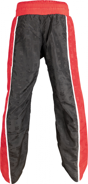 Pantaloni kickboxing „dungi” - rosu negru, dimensiunea xxs = 140 cm, pentru copii [5]