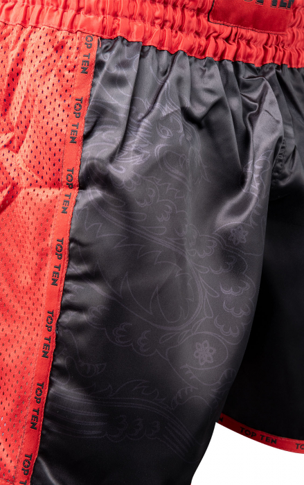Pantaloni Kickboxing “Dragon” - negru-gri, marimea XS [5]