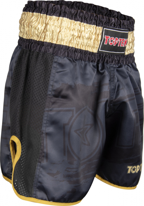 Pantaloni kickboxing "Power Ink", Top Ten, Negru, XXL [2]